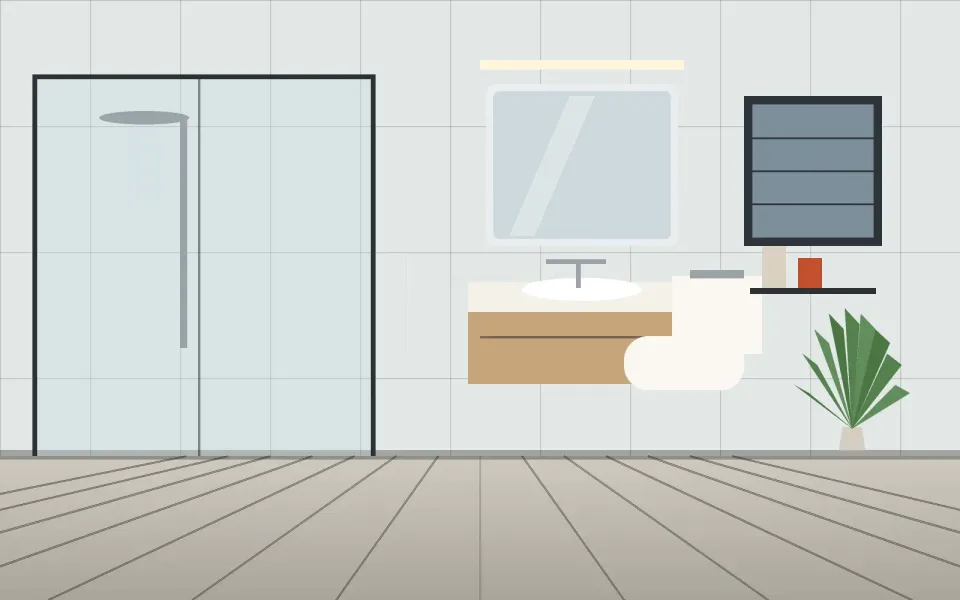 Yalıtımlı, modern banyo